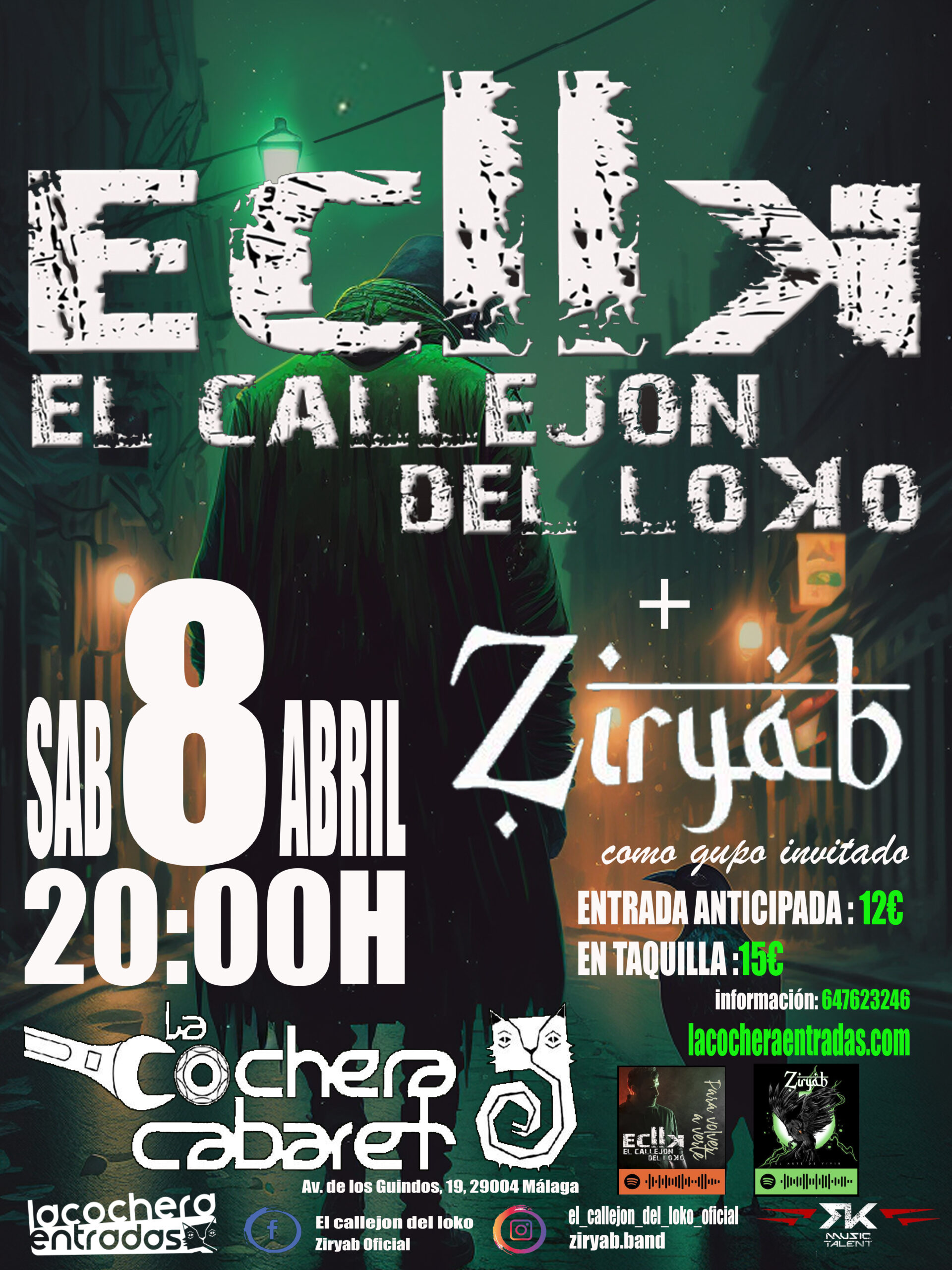 Ziryab gira 2023 Cochera Cabaret
